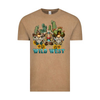 Vintage Coffee wild west western gnome Vintage Tee - BarkalooDesign
