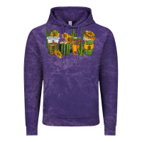 Cloud Purple cactus coffee cups Vintage Hoodie - texasbilliewilder