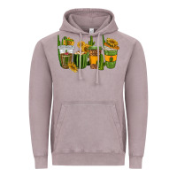 Vintage Zinc cactus coffee cups Vintage Hoodie - texasbilliewilder