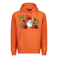 Carrot let it snow with snowman Premium Hoodie - BundleAndBundleShop