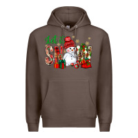 Coffee let it snow with snowman Premium Hoodie - BundleAndBundleShop