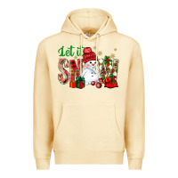 Pina Colada let it snow with snowman Premium Hoodie - BundleAndBundleShop