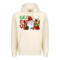 Tofu let it snow with snowman Premium Hoodie - BundleAndBundleShop