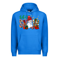 True Royal let it snow with snowman Premium Hoodie - BundleAndBundleShop
