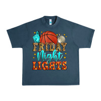 Midnight Navy friday night lights basketball Urban Heavy Tee - Zillion Design Studio