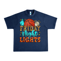 Navy friday night lights basketball Urban Heavy Tee - Zillion Design Studio