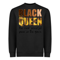 Black black queen the most powerful piece in the game Heavyweight Sweatshirt - texasbilliewilder