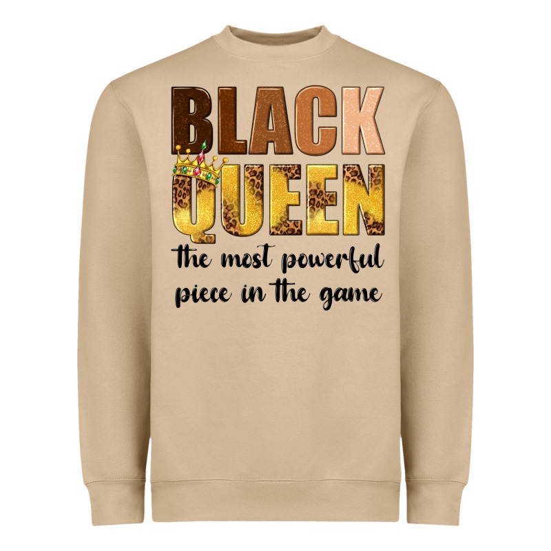 Black Queen The Most Powerful Piece In The Game Heavyweight Sweatshirt by texasbilliewilder | Teevron