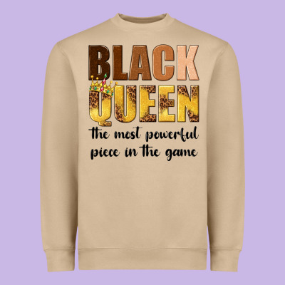 Heavyweight Sweatshirt black queen the most powerful piece in the game
