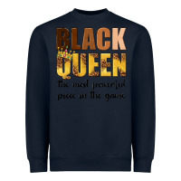 Navy black queen the most powerful piece in the game Heavyweight Sweatshirt - texasbilliewilder