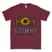 Burgundy i have two titles mom and grmmh and i rock them both Classic Tee - CowhideDigitalArt