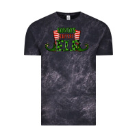 Cloud Black santa's cutest elf christmas Vintage Tee - RanaPortraitStore