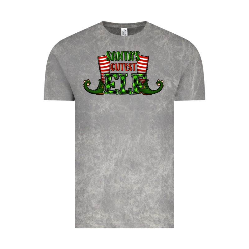 Santa's Cutest Elf Christmas Vintage Tee by RanaPortraitStore | Teevron