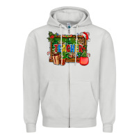 Dove Grey christmas teacher and coffe cup with board Zipper Hoodie - AdoDesignShop