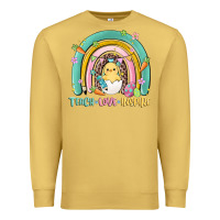 Antique Gold teach love inspire rainbow Premium Sweatshirt - MaliasSmallBusiness