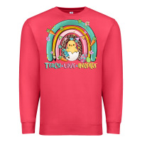 Cardinal teach love inspire rainbow Premium Sweatshirt - MaliasSmallBusiness
