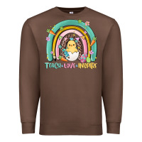 Chestnut teach love inspire rainbow Premium Sweatshirt - MaliasSmallBusiness
