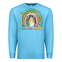 Ocean Blue teach love inspire rainbow Premium Sweatshirt - MaliasSmallBusiness