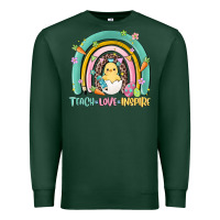 Sports Green teach love inspire rainbow Premium Sweatshirt - MaliasSmallBusiness