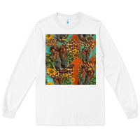 White western boots and sunflowers seamless pattern Long Sleeve Tee - HRA Design Shop
