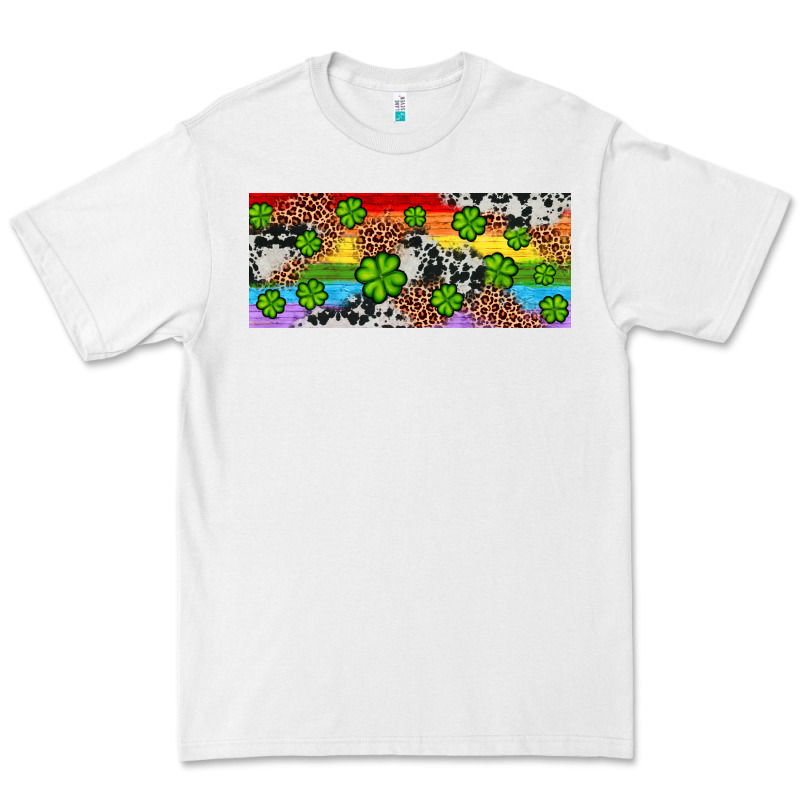 Western St. Patrick's Day Shamrock Rainbow Premium Tee by Artiststas | Teevron