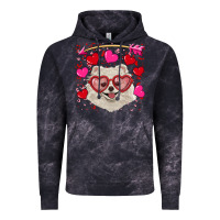 Cloud Black Valentine's day white pomeranian Vintage Hoodie - RanaPortraitStore