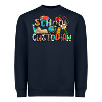 Navy school custodian Heavyweight Sweatshirt - Zillion Design Studio