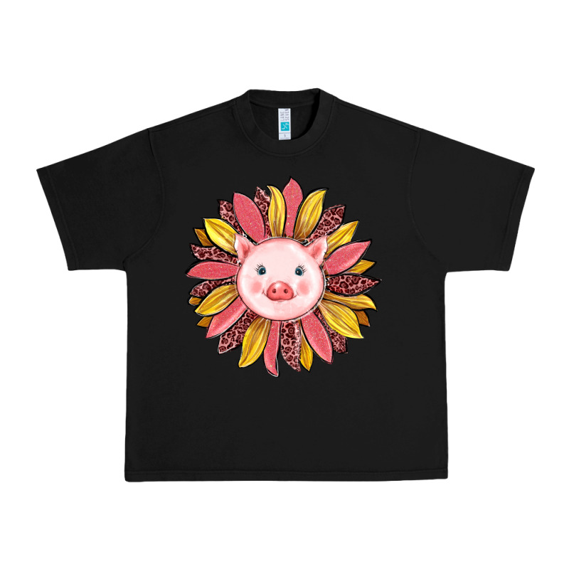 Pig Sunflower Urban Heavy Tee by RanaPortraitStore | Teevron