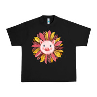Black pig sunflower Urban Heavy Tee - RanaPortraitStore