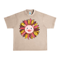 French Oak pig sunflower Urban Heavy Tee - RanaPortraitStore