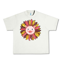 Pistachio pig sunflower Urban Heavy Tee - RanaPortraitStore