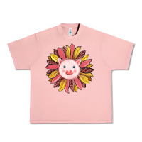 Salmon pig sunflower Urban Heavy Tee - RanaPortraitStore