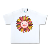 White pig sunflower Urban Heavy Tee - RanaPortraitStore