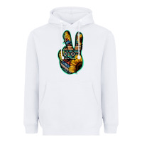 Aztec Sunflower Peace Sign Heavyweight Hoodie | Teevron