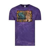 Cloud Purple life is better with a cockapoo Vintage Tee - RanaPortraitStore