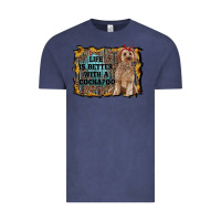 Vintage Denim life is better with a cockapoo Vintage Tee - RanaPortraitStore