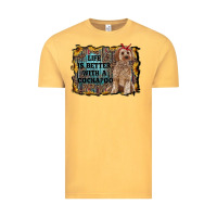 Vintage Mustard life is better with a cockapoo Vintage Tee - RanaPortraitStore