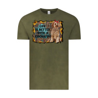 Vintage Olive life is better with a cockapoo Vintage Tee - RanaPortraitStore