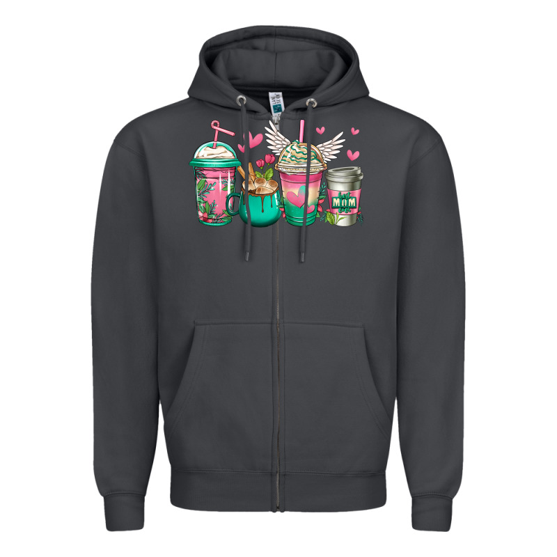 Best Mom Ever Mothers Day Coffee Cups Zipper Hoodie by Jasminsmagicworld | Teevron