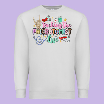 Rocking The Phlebotomist Life Premium Sweatshirt Designed By Maliassmallbusiness
