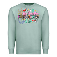 Seafoam rocking the phlebotomist life Premium Sweatshirt - MaliasSmallBusiness