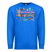 True Royal rocking the phlebotomist life Premium Sweatshirt - MaliasSmallBusiness