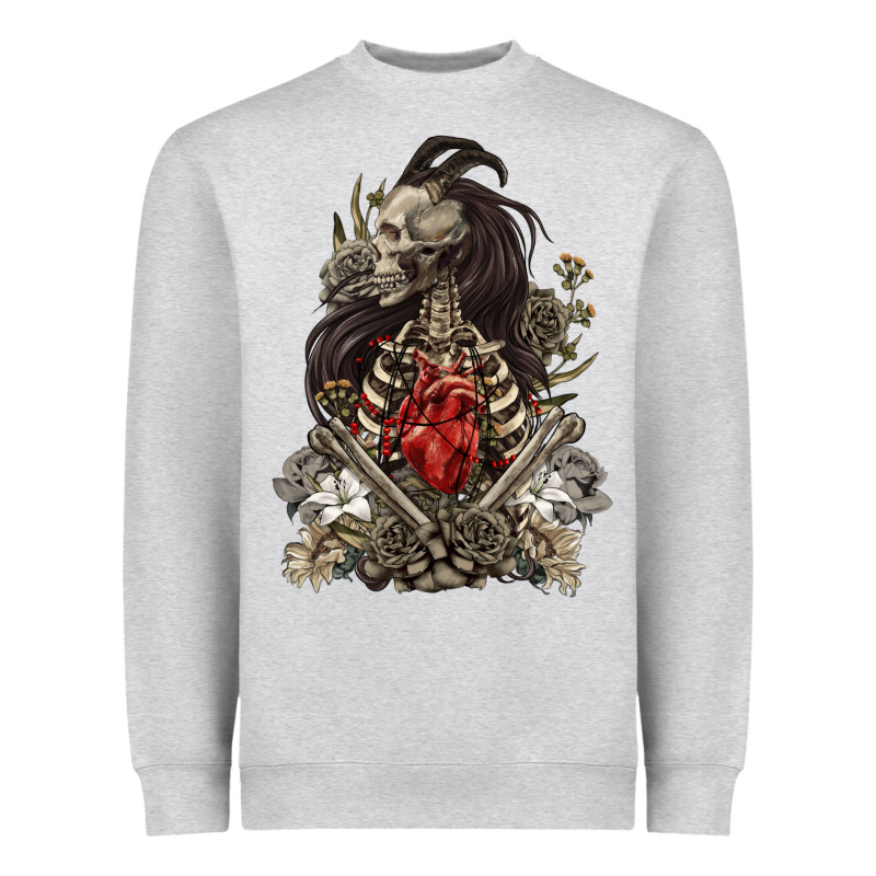 Floral Skeleton Heavyweight Sweatshirt by RanaPortraitStore | Teevron