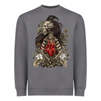 Storm floral skeleton Heavyweight Sweatshirt - RanaPortraitStore