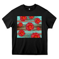 Black Western Roses Heavy Core Tee - LillyAllenDesigns