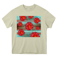 Mossy Western Roses Heavy Core Tee - LillyAllenDesigns
