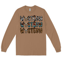 Toasted Coconut western western western Long Sleeve Tee - CowhideDigitalArt