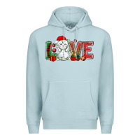 Blue Mist love snowman bbs Premium Hoodie - BundleAndBundleShop
