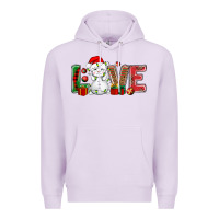 Lilac love snowman bbs Premium Hoodie - BundleAndBundleShop