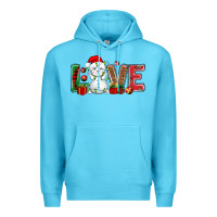 Ocean Blue love snowman bbs Premium Hoodie - BundleAndBundleShop